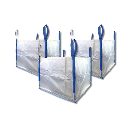 Durasack 2200 lbs. dry material Construction Trash Bags, White, 3 PK BB-24UOFR-3PK